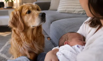 cachorro ciume bebe - Seu cachorro ficou mais grudento e ciumento depois do nascimento do bebê? pesquisas explicam esse comportamento animal