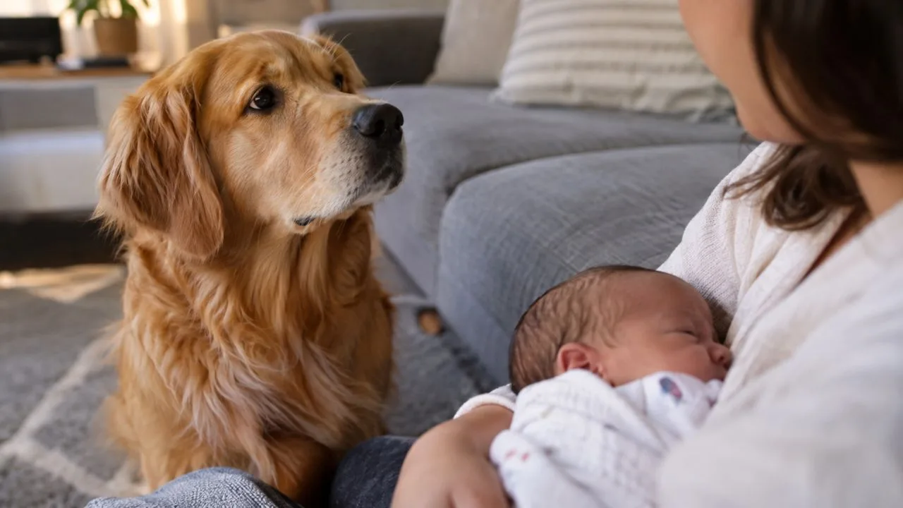 cachorro ciume bebe - Seu cachorro ficou mais grudento e ciumento depois do nascimento do bebê? pesquisas explicam esse comportamento animal