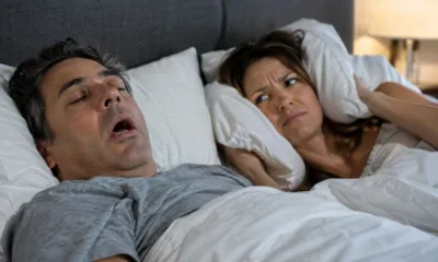 casal roncando - Dormir roncando todas as noites pode indicar risco de pressão alta perigosa, revela pesquisa com mais de 12 mil pessoas