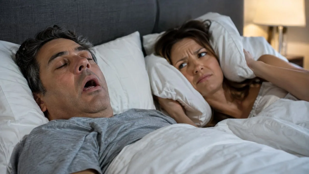 casal roncando - Dormir roncando todas as noites pode indicar risco de pressão alta perigosa, revela pesquisa com mais de 12 mil pessoas