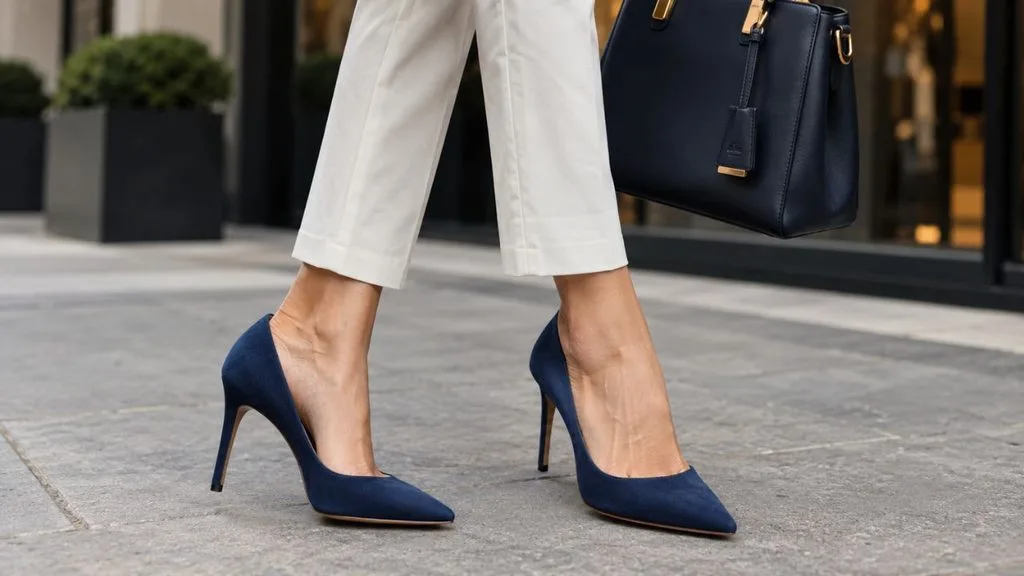 cores sapato azul - Bordô, cinza e azul-marinho: as três cores de sapato que salvam qualquer look e ainda deixam a produção mais estilosa