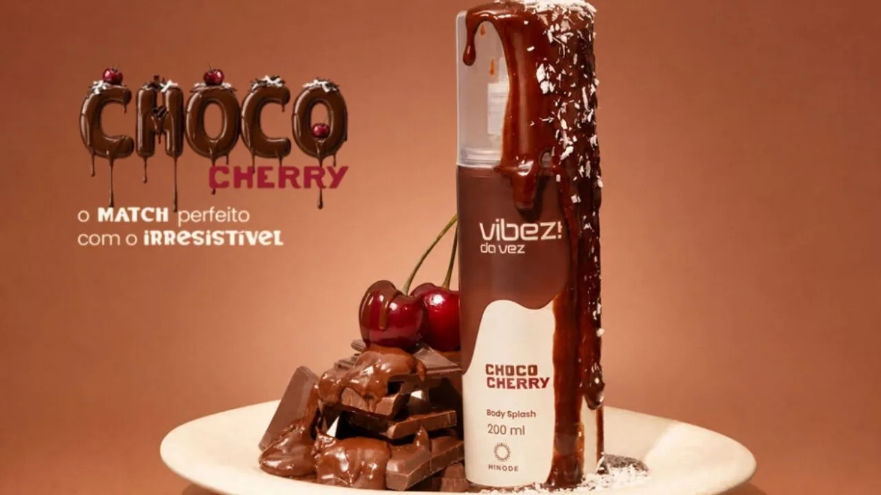 hinode 1024x587 1 - Hinode lança body splash com cheiro de chocolate e cereja: edição limitada fica só seis meses nas lojas