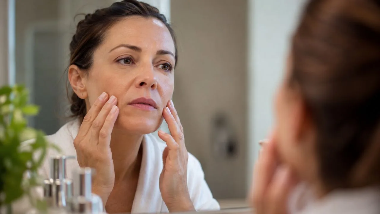 mulher bigode chines - Bigode chinês incomoda? Entenda por que essas marcas aparecem no rosto e veja como suavizar sem perder a naturalidade