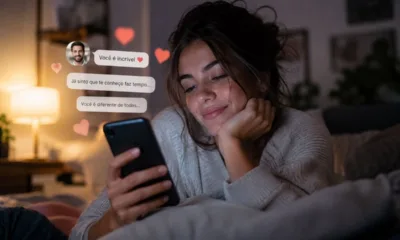 namoro mulher celular - Love bombing 2.0: como os apps de namoro com IA tornaram esse golpe emocional mais difícil de perceber