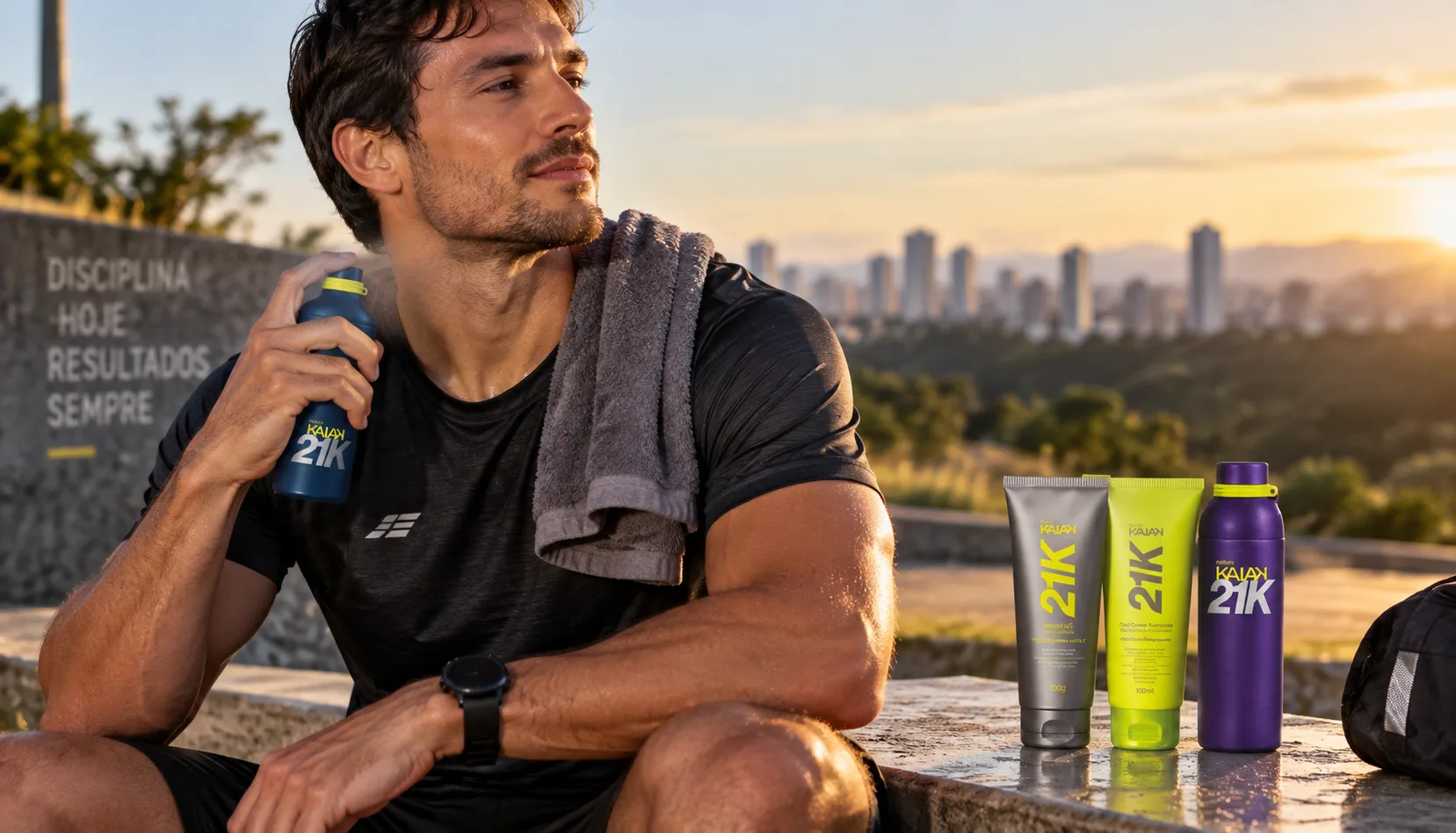 natura kaiaik21k - Natura lança Kaiak 21K com tecnologia inédita Fresh Amplify: novo perfume promete frescor que resiste ao treino mais pesado