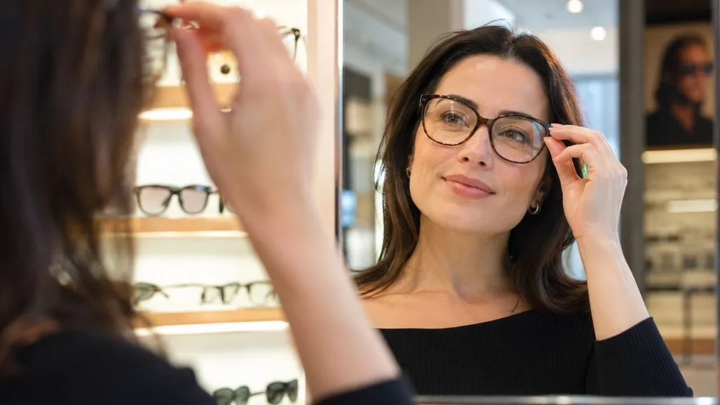 oculos contraste 1 - Alguns óculos deixam o rosto mais cansado e mais velho: descubra o motivo por trás disso e como reverter esse efeito na escolha da armação