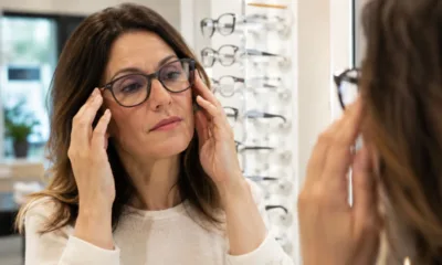 oculos contraste - Alguns óculos deixam o rosto mais cansado e mais velho: descubra o motivo por trás disso e como reverter esse efeito na escolha da armação