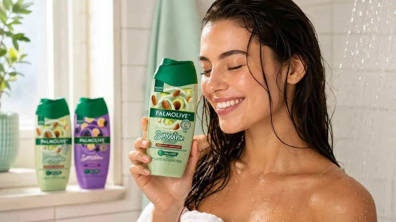 palmoliive smottie - Palmolive lança linha Smoothie com frutas e iogurte e já está nas prateleiras das farmácias