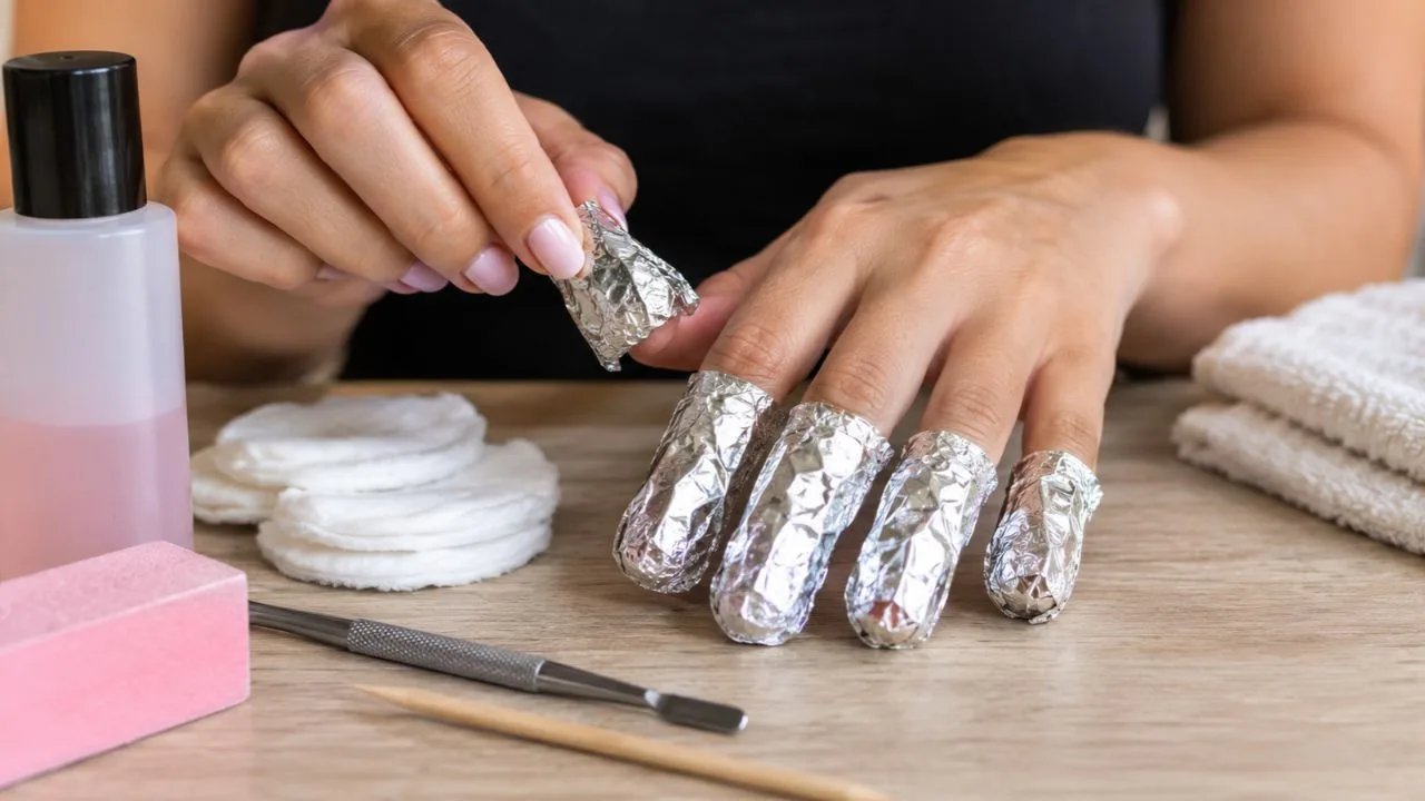 papel aluminio unhas - Por que tanta gente embrulha o dedo com papel alumínio para tirar o gel: entenda o truque e veja o passo a passo certo