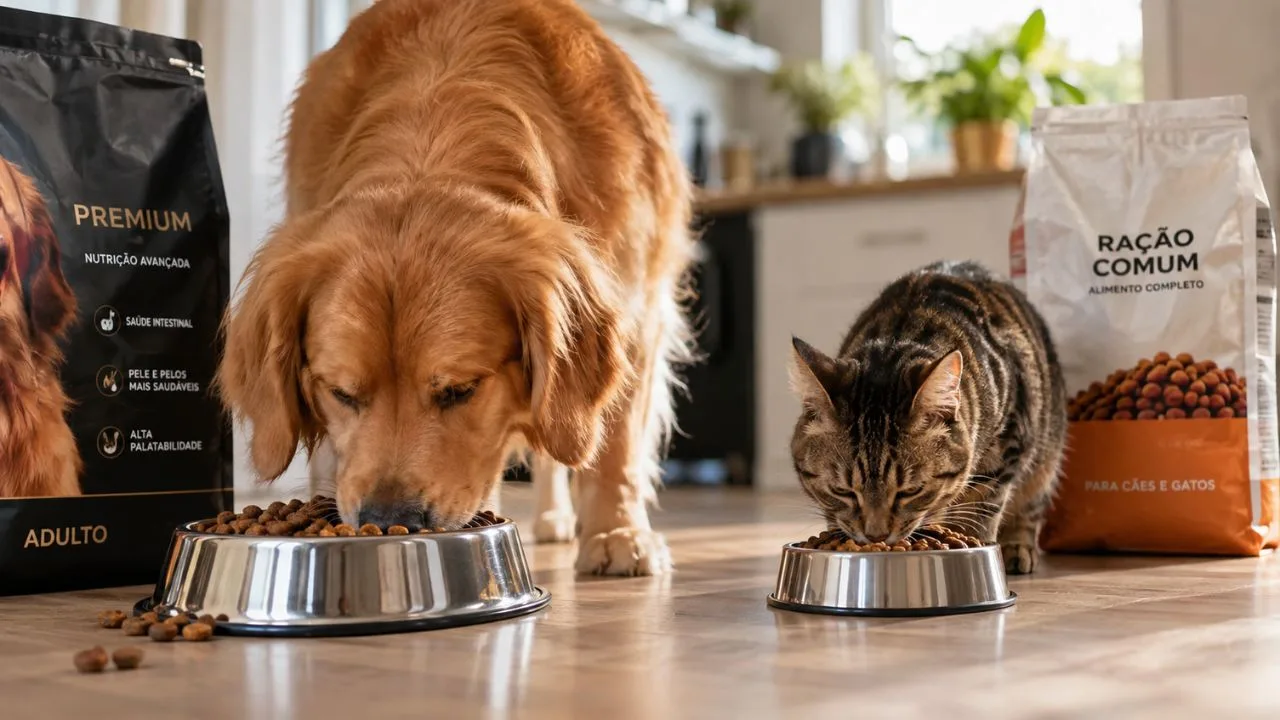 racao pet - Ração premium x ração comum: veja o que muda na saúde do pet depois de anos de alimentação