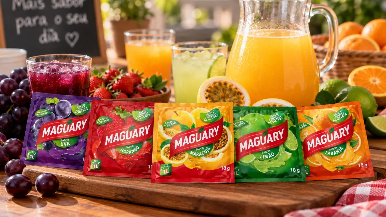 suco maguary po - Maguary lança refresco em pó com cinco sabores e aposta em nova forma de consumo