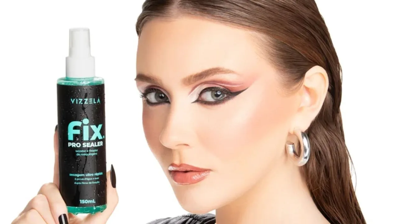 vizella - Vizzela lança Fix Pro Sealer, fixador e selador que cria barreira de proteção para aumentar a resistência da maquiagem