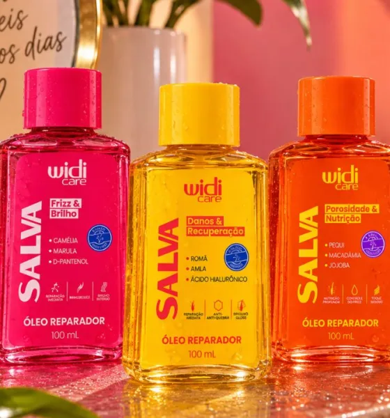 widi care - Widi Care lança linha de óleos capilares com três fórmulas: veja qual delas resolve frizz, ressecamento ou fios danificados