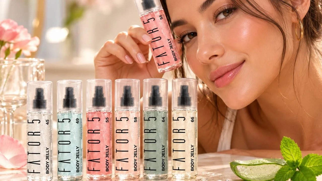 Fator5 1024x587 1 - Fator 5 lança body splash em gel com aloe vera: linha traz seis fragrâncias inspiradas em perfumes de grife e promete hidratar a pele