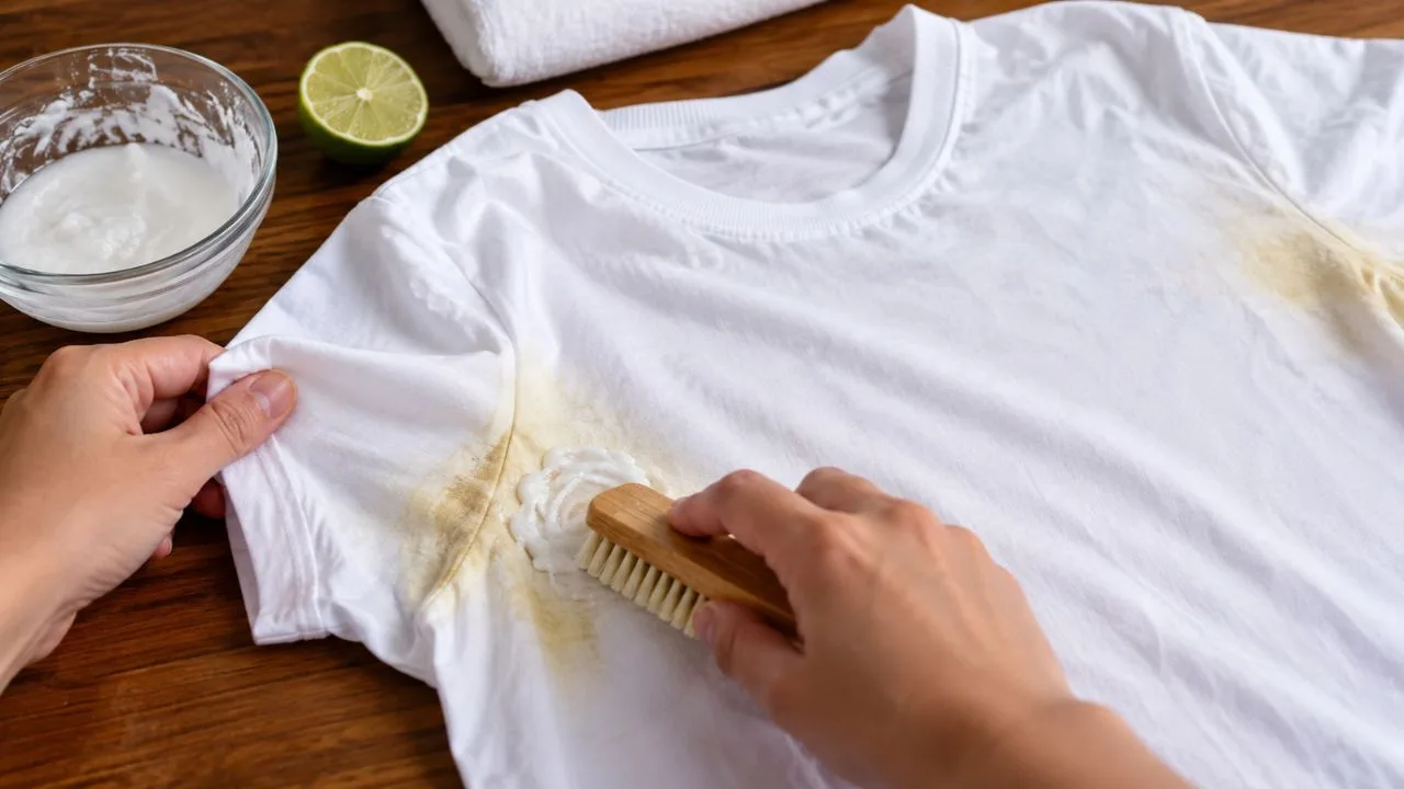axila camisa - Camisa amarelada nas axilas tem solução rápida: veja a mistura que remove o acúmulo antes da lavagem