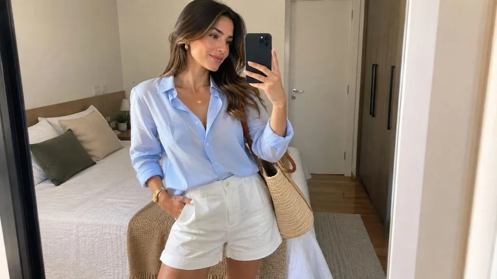 blusa azul - 5 peças estratégicas que toda mulher deve ter no guarda-roupa