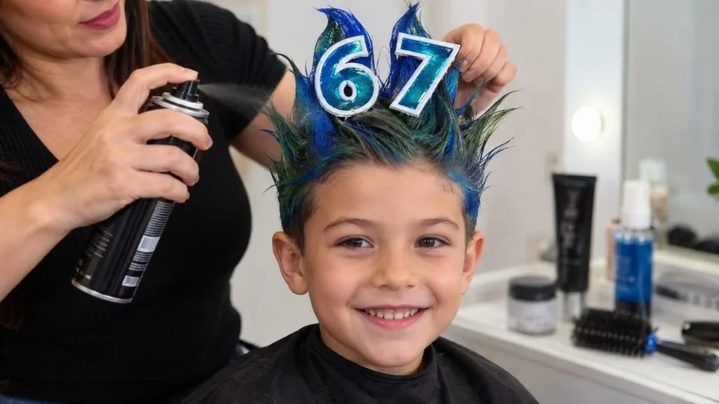 ideia de cabelo maluco 67 em menino