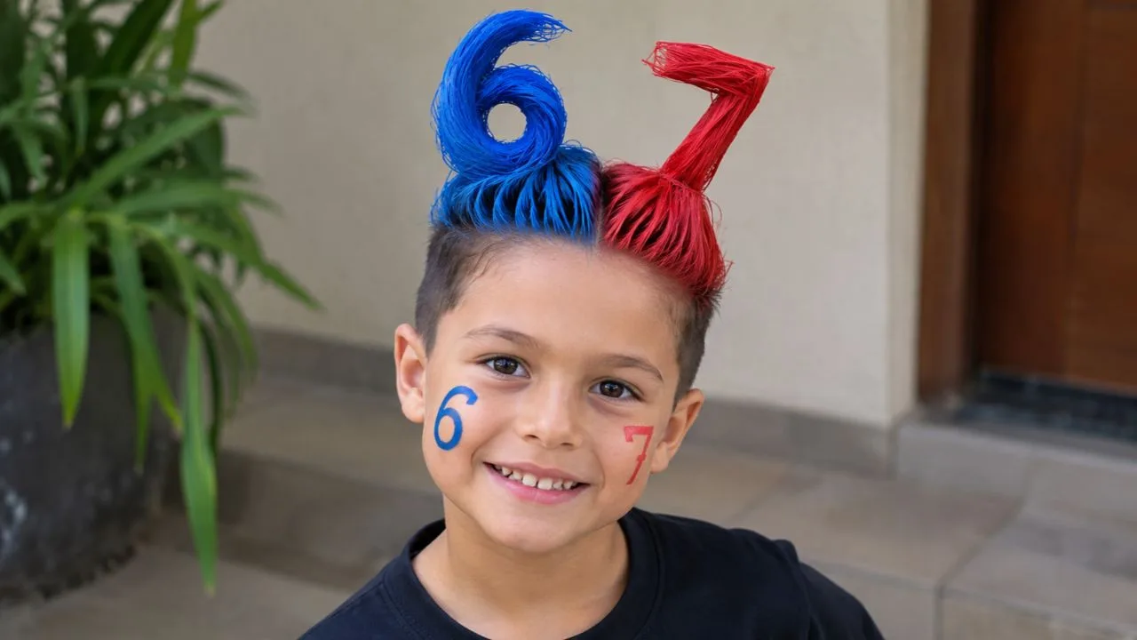 ideia de cabelo maluco 67 em menino
