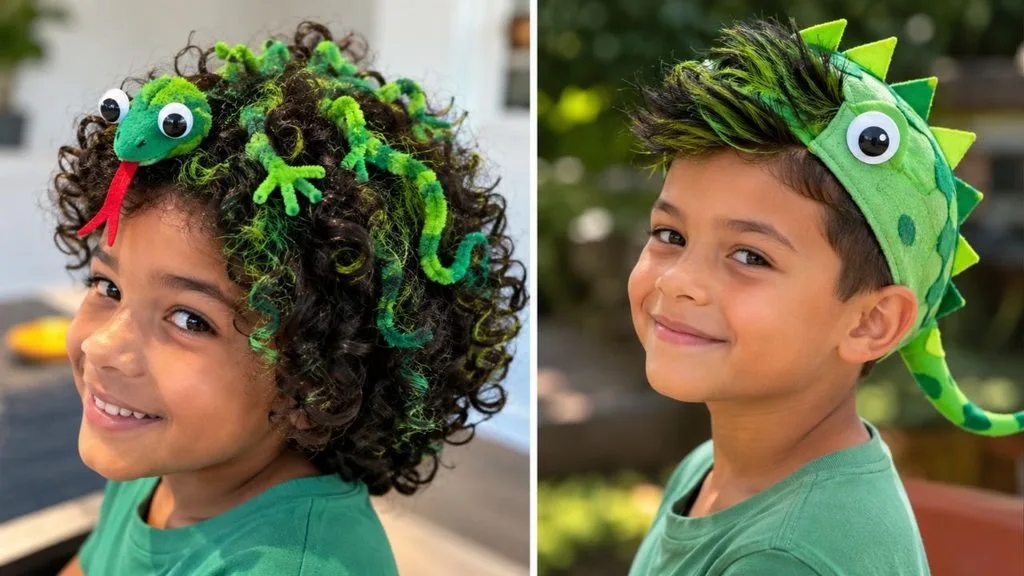 Ideia de cabelo maluco de lagarto