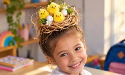 cabelo maluco pintinho 1 - Cabelo maluco ninho de pintinho vira pedido nas escolas na Semana da Criança: veja como montar o penteado em casa sem cortar nem gastar muito