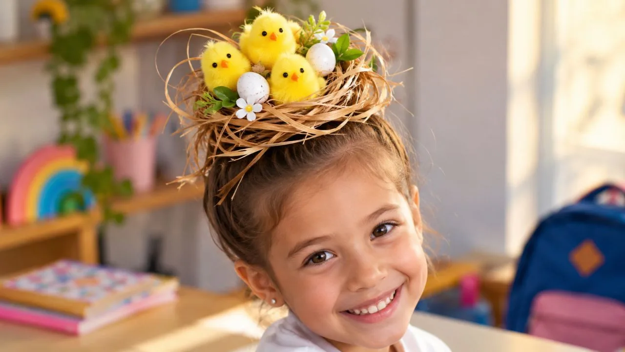 cabelo maluco pintinho 1 - Cabelo maluco ninho de pintinho vira pedido nas escolas na Semana da Criança: veja como montar o penteado em casa sem cortar nem gastar muito
