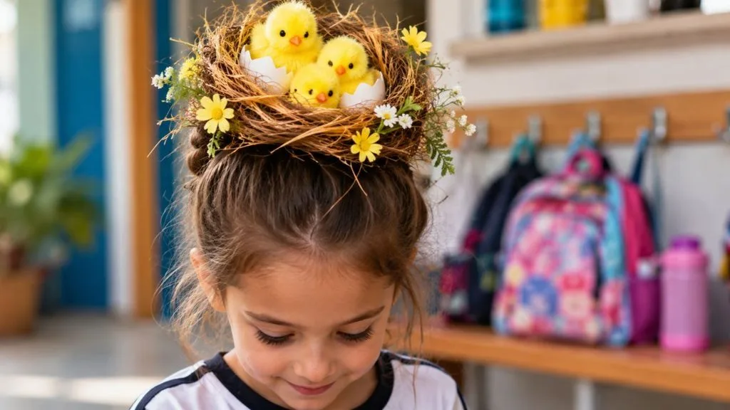 cabelo maluco ninho de pintinho feminino