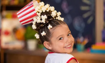cabelo maluco pipoca 1 - Cabelo maluco de pipoca faz sucesso na Semana das Crianças: veja como montar o penteado em casa com poucos materiais