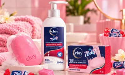 cloy 7 belo - 7Belo entra no mundo da beleza: bala tradicional vira loção e sabonete com cheiro de infância