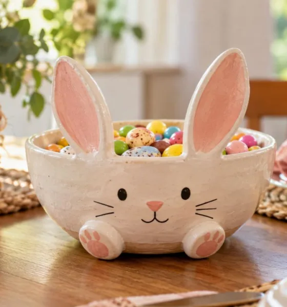 coelho criancas - Tigela de coelho de argila vira aposta para o Dia das Crianças: veja como fazer em casa e transformar a decoração da mesa