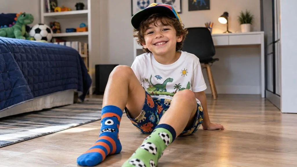 ideia de meia maluca para menino: 