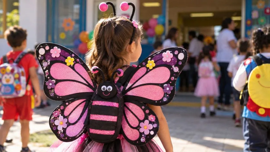 ideia de mochila maluca de borboleta