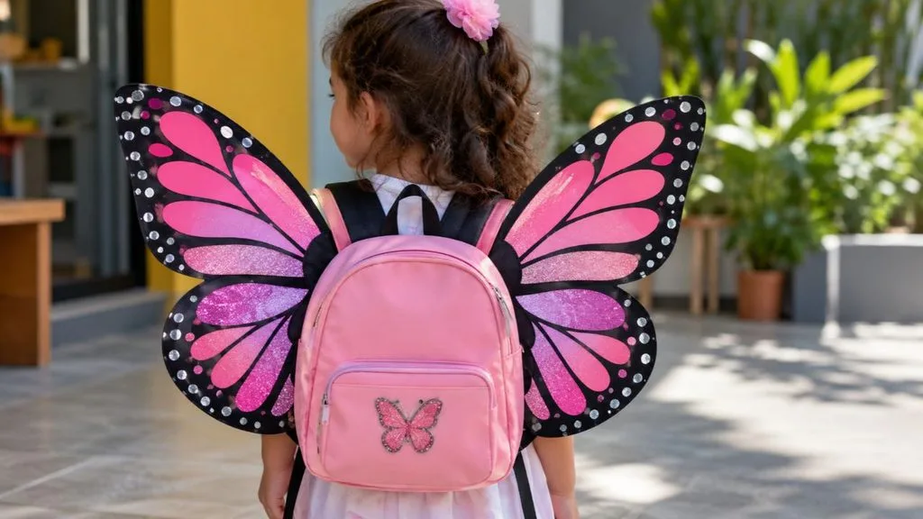 ideia de mochila maluca de borboleta