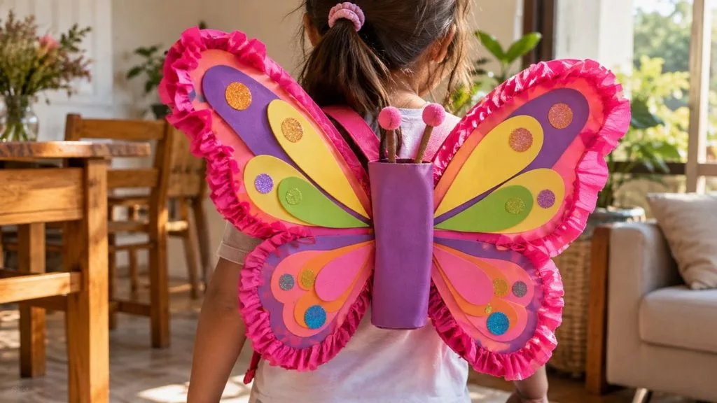 ideia de mochila maluca de borboleta simples