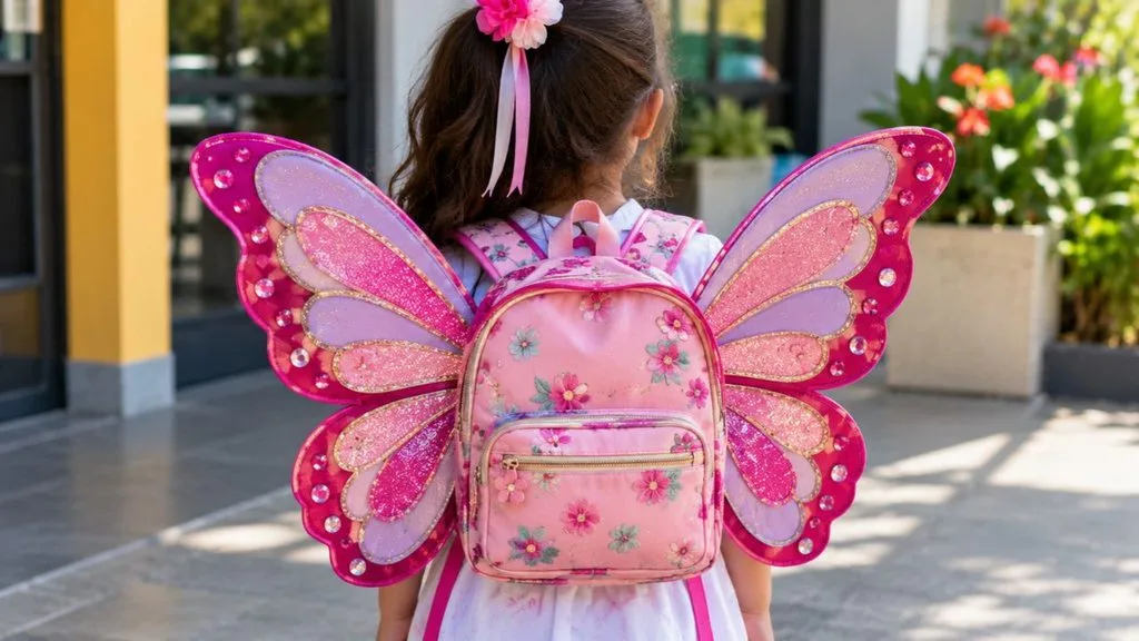 ideia de mochila maluca de borboleta