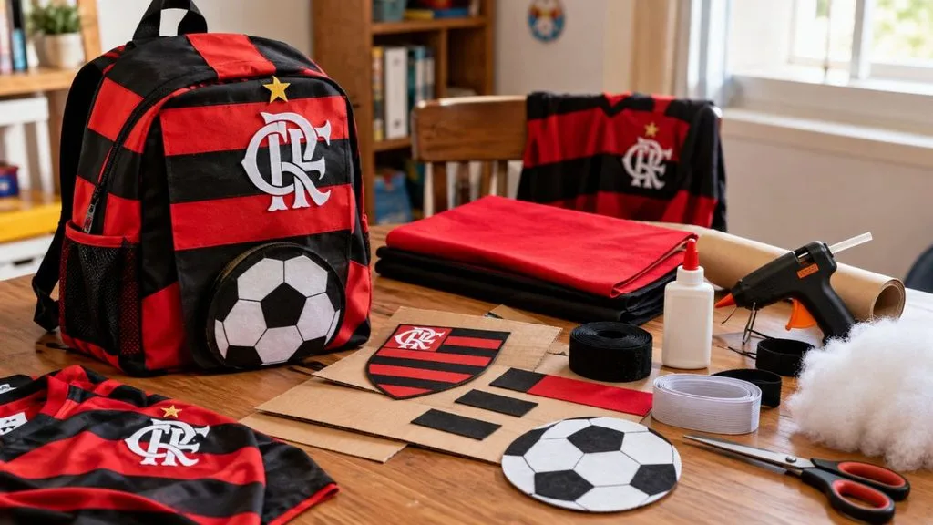 Material para fazer mochila maluca do flamengo