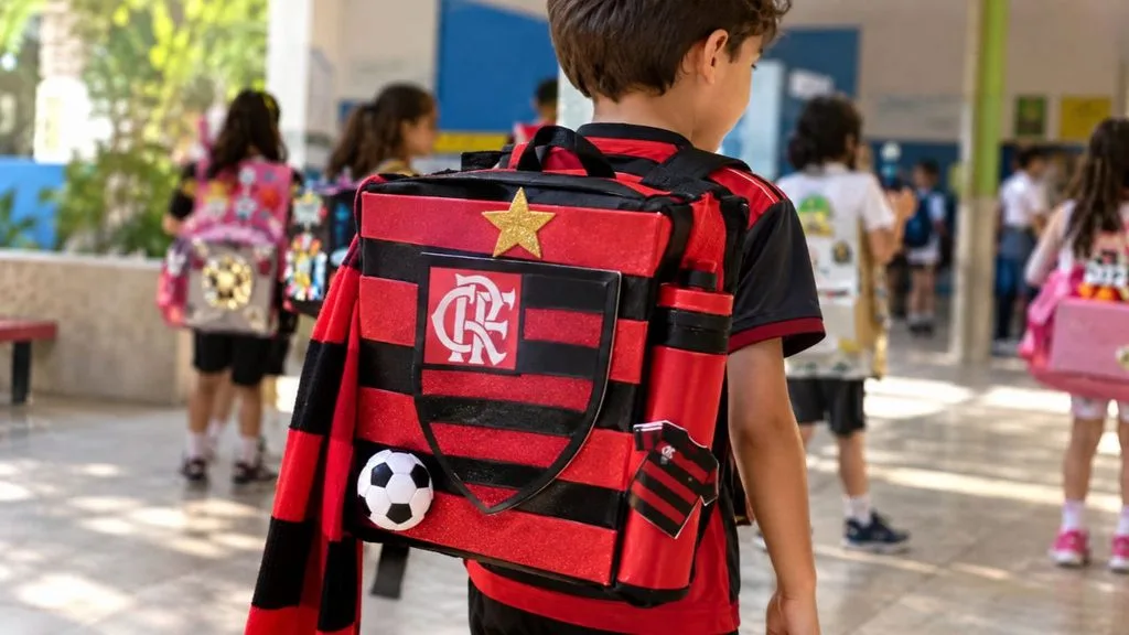 Ideia de mochila maluca do flamengo 
mochila maluca emblema flamengo