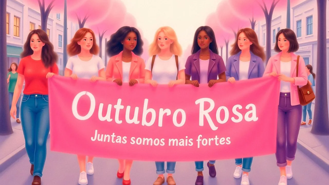 outubro rosa breast cancer awareness march - 8 desenhos de Outubro Rosa para colorir: opções simples e gratuitas para ensinar prevenção às crianças sem assustar ninguém