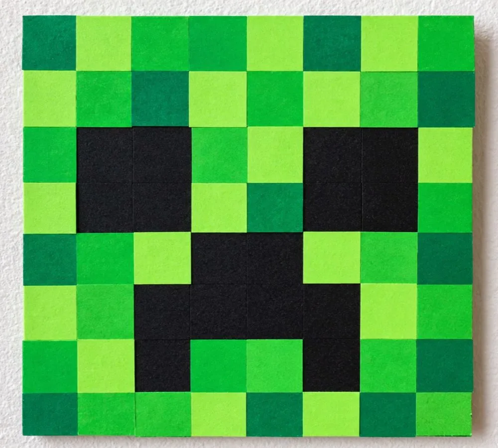 pixel art pinterest quadrado minecraft