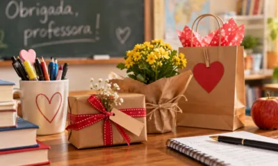 presente dia professor 1 - Lembrancinha para o Dia do Professor: veja quando é a data e 10 ideias que fogem do óbvio para agradecer quem fez a diferença