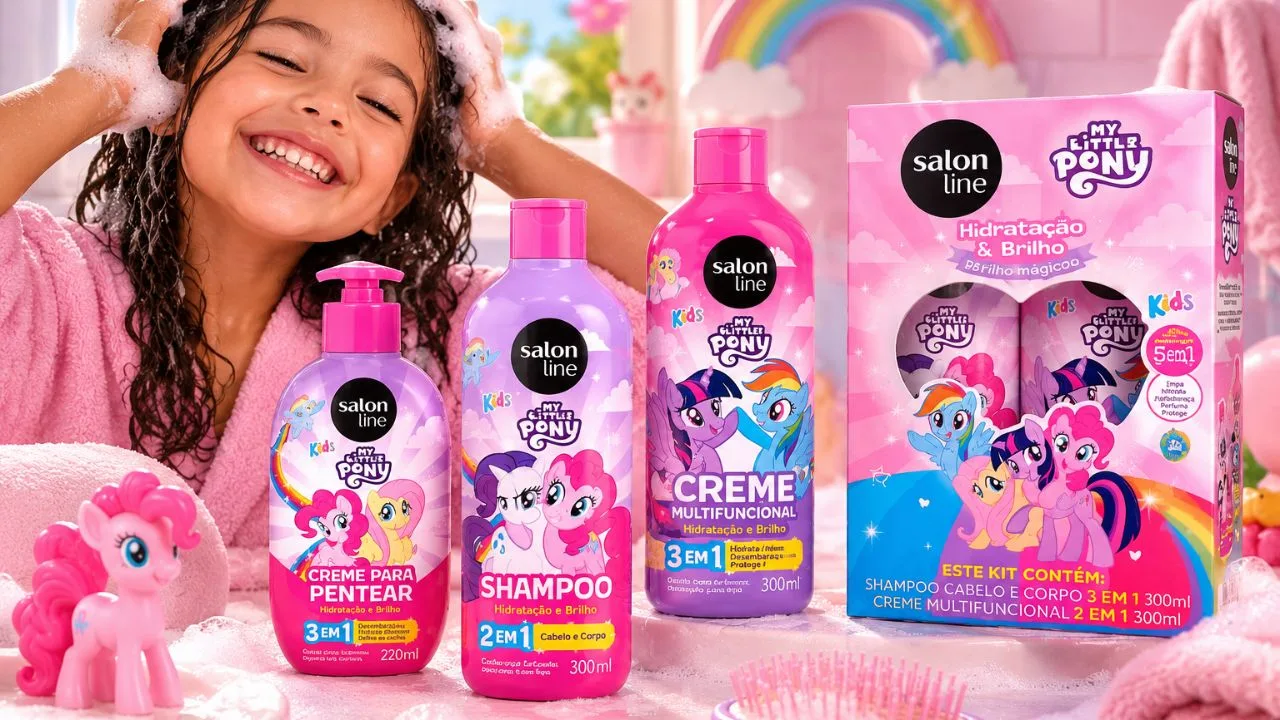 salon line 1024x587 1 - Salon Line lança linha infantil de My Little Pony: shampoo, creme e produto para pentear ganham embalagens temáticas